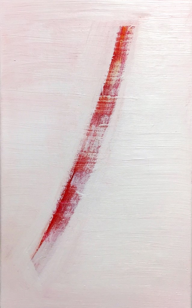 Stroke, acrylic on canvas, 16"x10", 2016