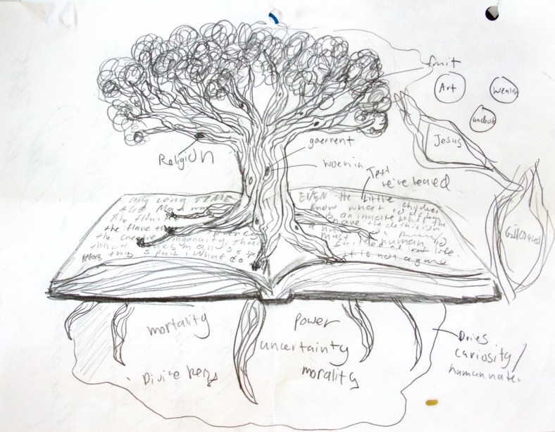 Preliminary sketch by Annemarie